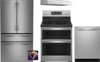 4 Piece Package Includes Refrigerator, Range, Hood And Dishwasher